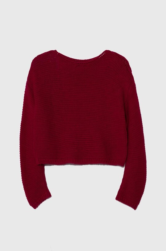 United Colors of Benetton sweter z domieszką wełny dziecięcy 1276C104F.G.SEASONAL różowy AW23