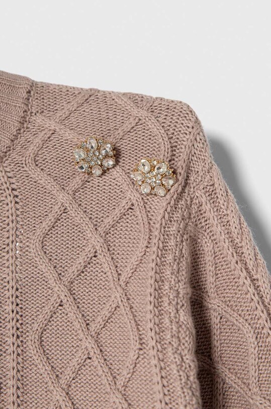 Djevojčice Dječji pulover s postotkom vune Guess J3BR11.Z37L1.9BYX smeđa