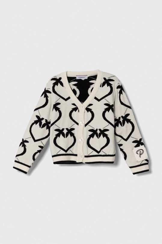 Pinko Up kardigan dziecięcy pozostałe beżowy F3PIBGCA144
