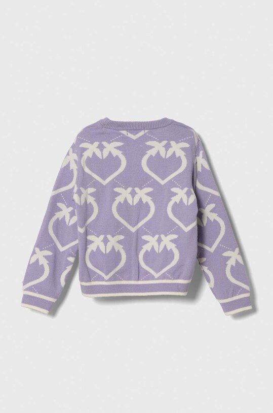 Детский кардиган Pinko Up F3PIBGCA144 фиолетовой AW23