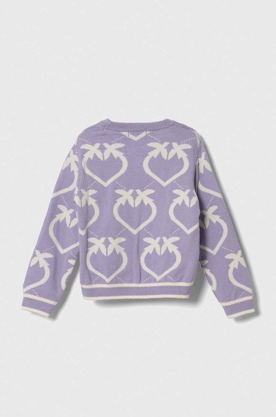 Дитячий кардиган Pinko Up F3PIBGCA144 фіолетовий AW23