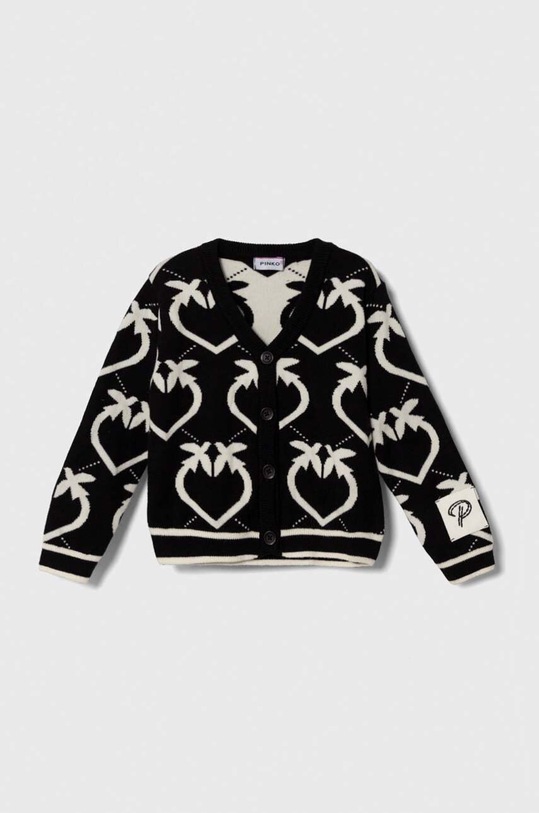Pinko Up cardigan copii cu modele negru F3PIBGCA144
