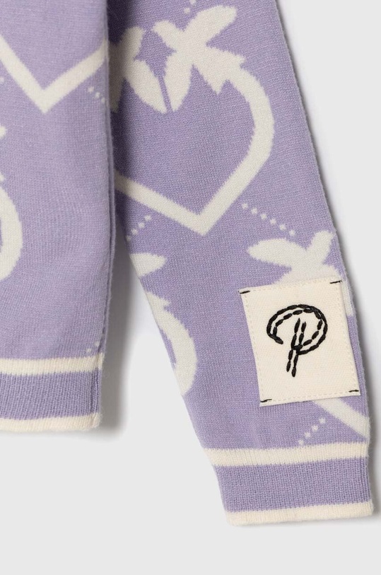 Dziewczynka Pinko Up sweter dziecięcy F3PIBGJP142 fioletowy