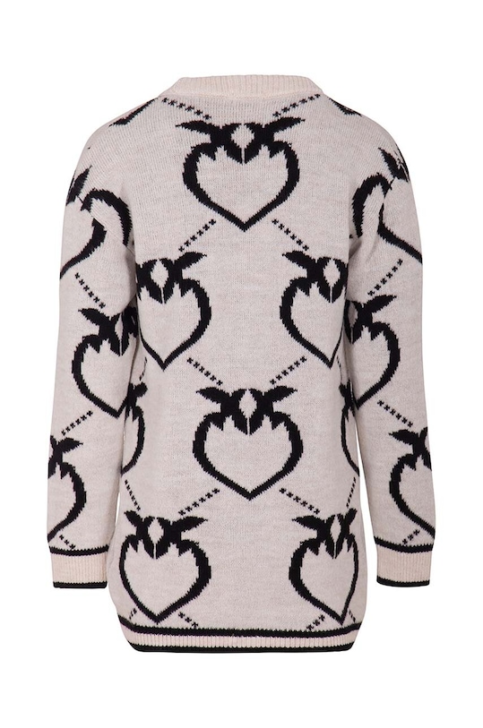 Παιδική ζακέτα με μείγμα από μαλλί Pinko Up F3PIJGCA207 μπεζ AW23