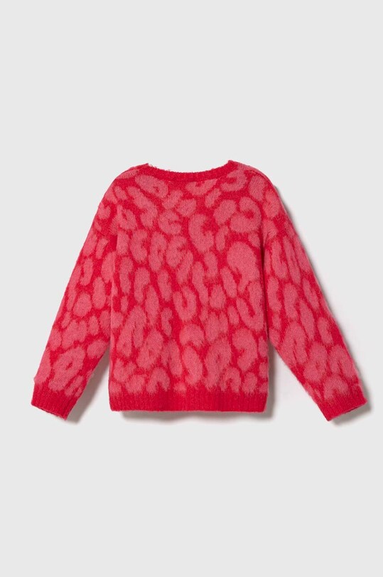 United Colors of Benetton sweter z domieszką wełny dziecięcy 106QH101C.P.SEASONAL różowy AW23