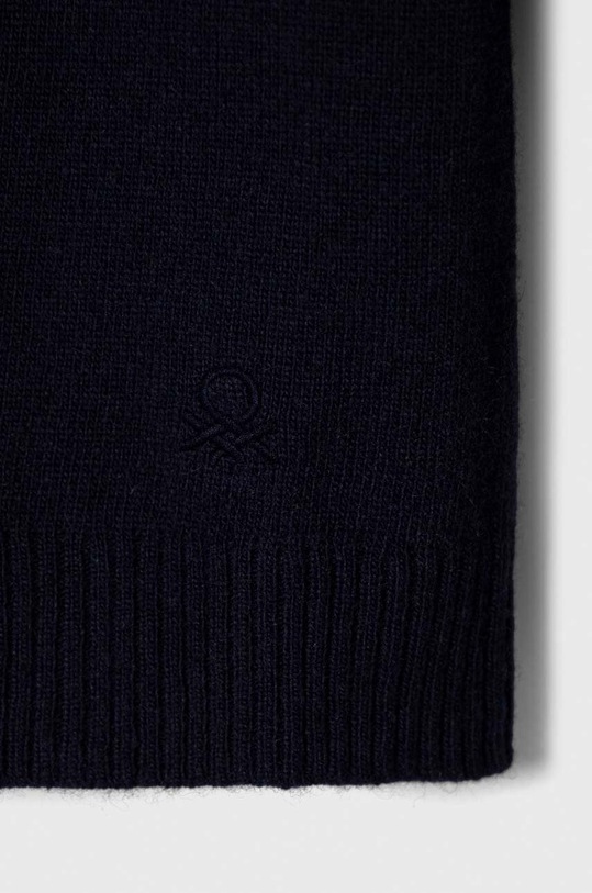 Dziewczynka United Colors of Benetton sweter z domieszką wełny dziecięcy 16AZC200G.G.SEASONAL granatowy