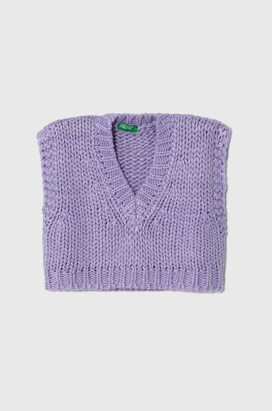 Жилетка з домішкою вовни United Colors of Benetton з додаванням вовни фіолетовий 125HC400C.G.G.SEASONAL