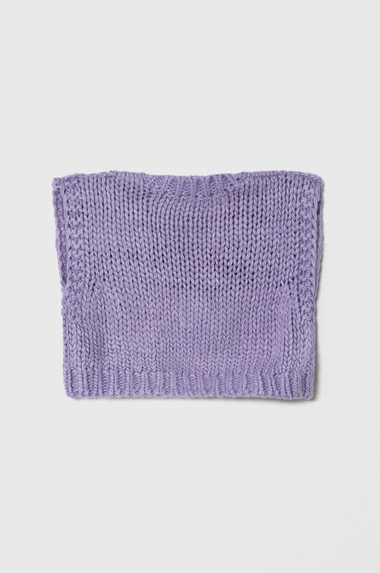 United Colors of Benetton kamizelka z domieszką wełny 125HC400C.G.G.SEASONAL fioletowy AW23