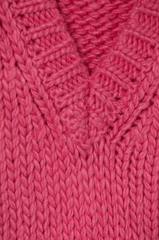 Dziewczynka United Colors of Benetton kamizelka z domieszką wełny 125HC400C.G.G.SEASONAL różowy