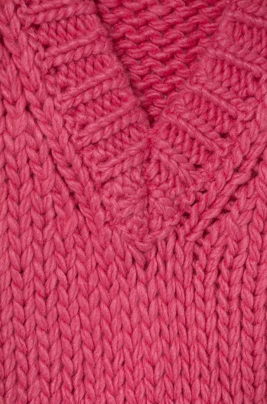 Dziewczynka United Colors of Benetton kamizelka z domieszką wełny 125HC400C.G.G.SEASONAL różowy