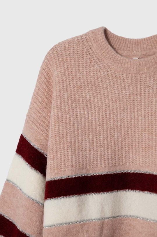 Fete Pepe Jeans pulover din amestec de lana PG701073 burgundia