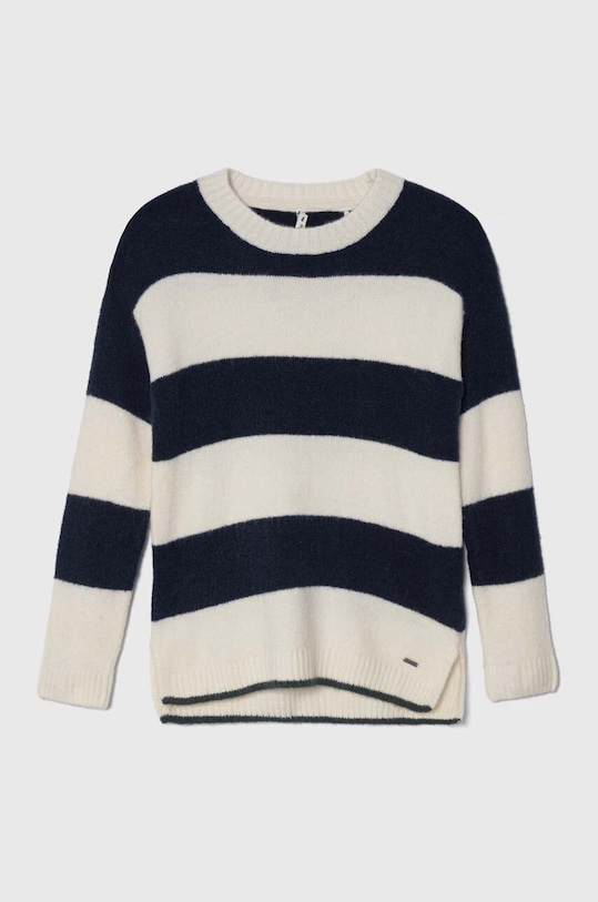 Детский свитер с примесью шерсти Pepe Jeans с добавлением шерсти тёмно-синий PG701067