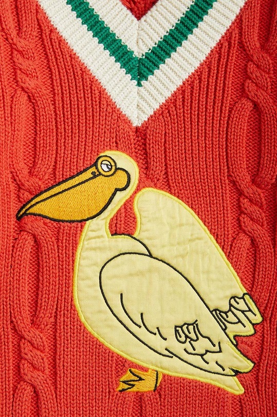 Otroški bombažen pulover Mini Rodini rdeča 2362010842