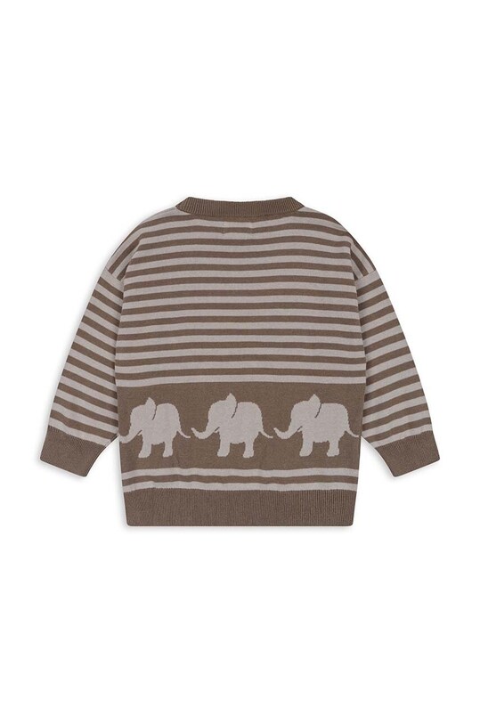 Момче Детски пуловер с вълна Konges Sløjd KS6119 бежов