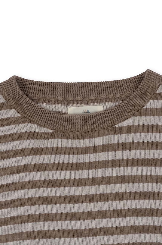 Детски пуловер с вълна Konges Sløjd бежов KS6119