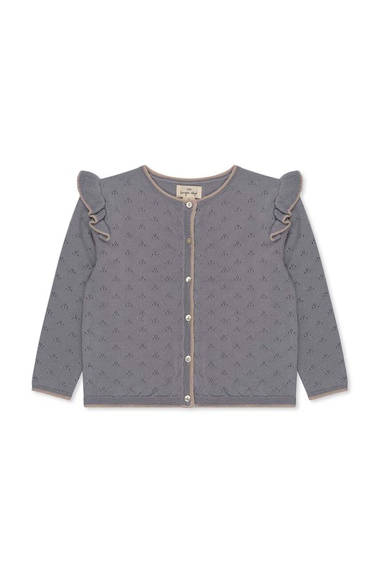 Детска вълнена жилетка Konges Sløjd KS6170 сив AW23