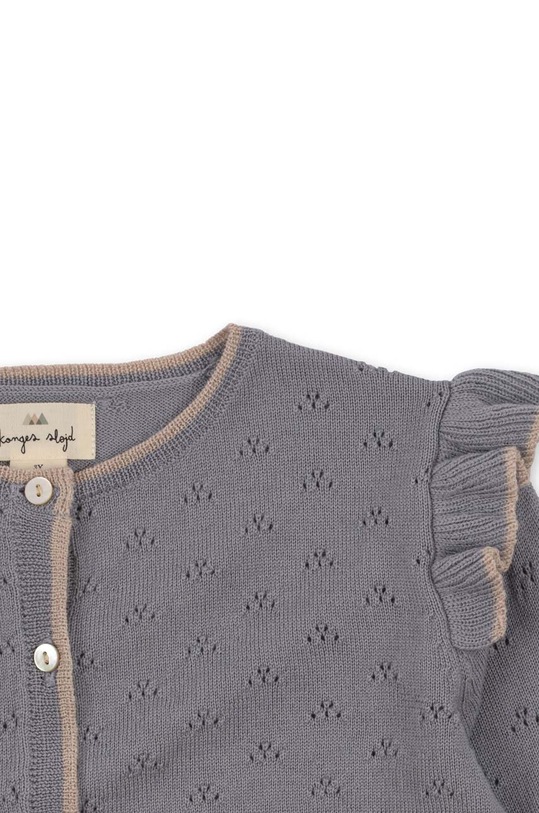 Детска вълнена жилетка Konges Sløjd сив KS6170
