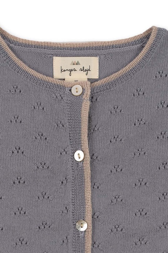 Детска вълнена жилетка Konges Sløjd KS6170 сив