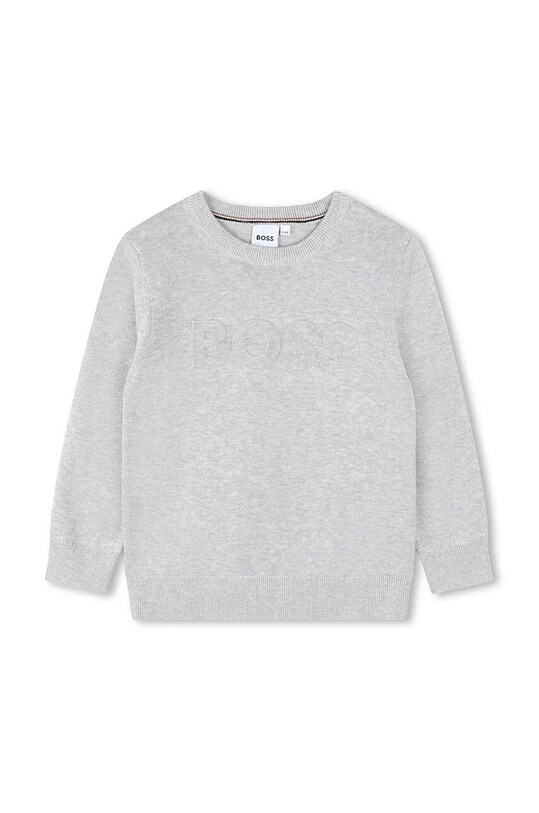 BOSS sweter bawełniany dziecięcy pozostałe szary J25Q06.114.150
