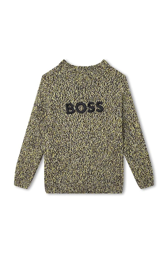 BOSS pulover pentru copii din amestec de lana J25Q08.114.150 verde AW23