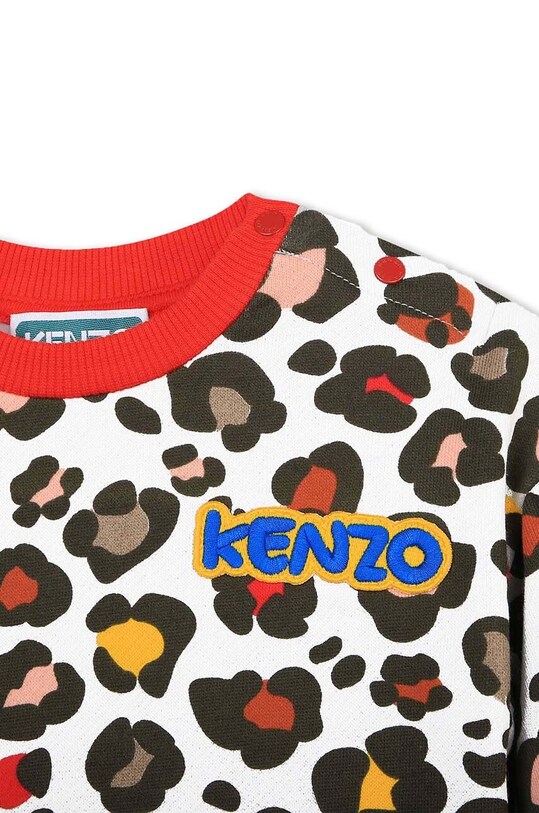 Девочка Детская хлопковая кофта Kenzo Kids K05499 бежевый