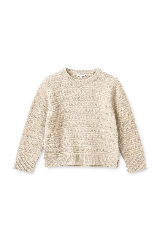 Детский свитер с примесью шерсти Liewood LW17943 бежевый AW23