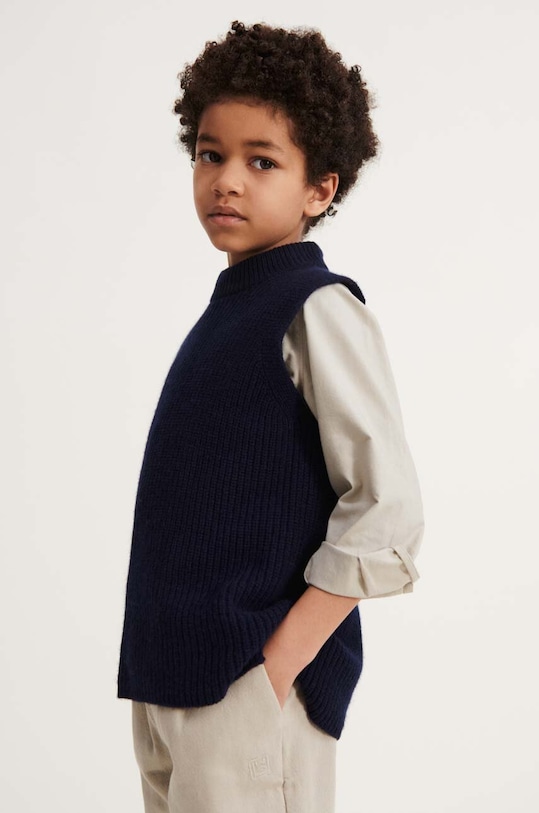 Liewood kamizelka wełniana wełna granatowy LW18231