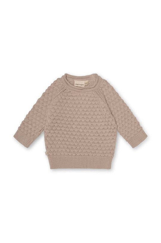 Хлопковый свитер для младенцев That's mine 028495 Juno Sweaters 028495 бежевый AW23