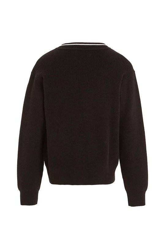 Chłopiec Calvin Klein Jeans sweter bawełniany dziecięcy IB0IB01869.9BYX czarny