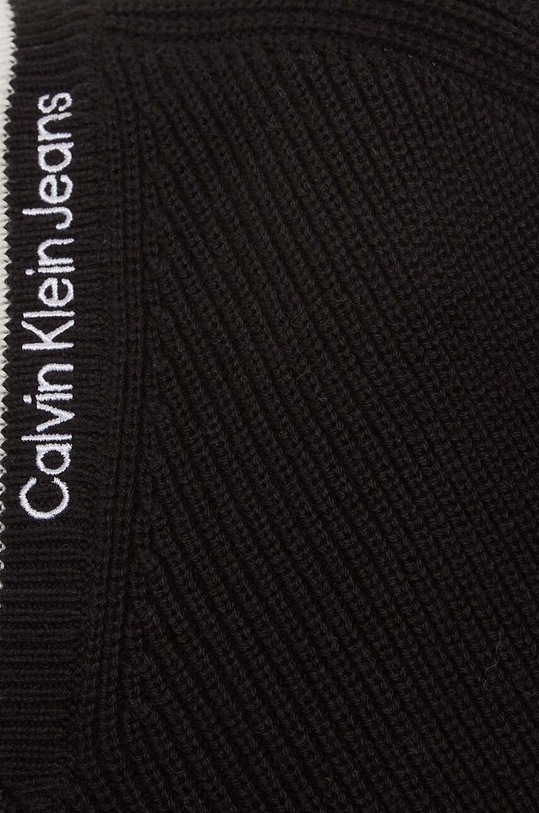 Calvin Klein Jeans sweter bawełniany dziecięcy czarny IB0IB01869.9BYX