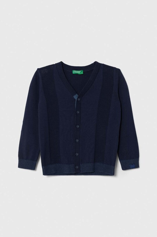 United Colors of Benetton kardigan bawełniany dziecięcy pozostałe granatowy 12CDH6007.P.SEASONAL
