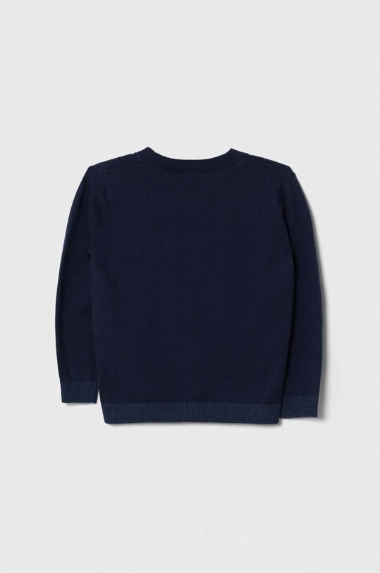United Colors of Benetton kardigan bawełniany dziecięcy 12CDH6007.P.SEASONAL granatowy AW23