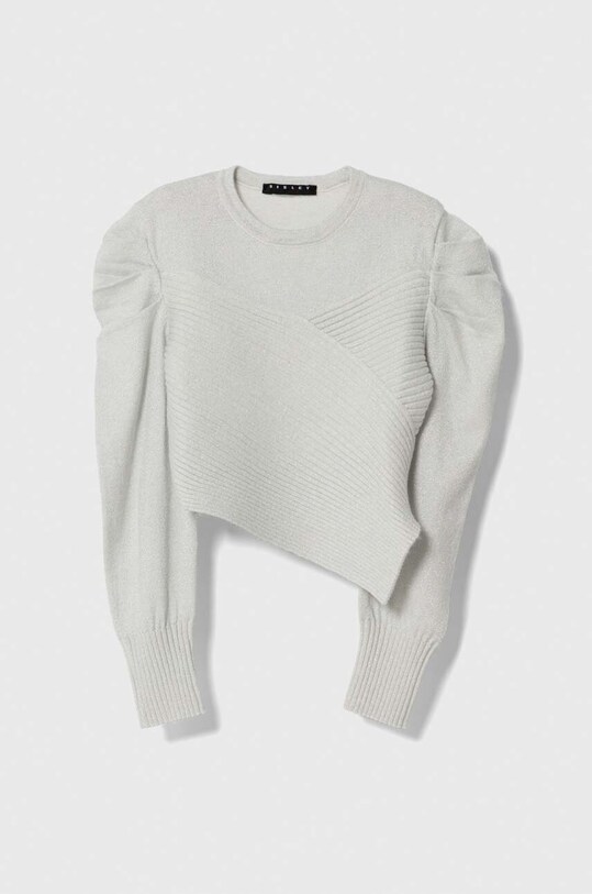 Sisley sweter dziecięcy drobny wzór szary 10AZX100R.G.SEASONAL