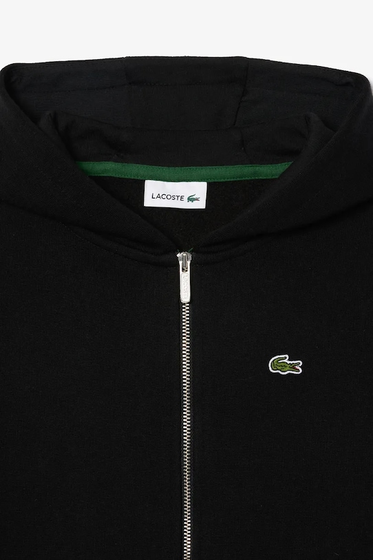 Chlapec Detská bavlnená mikina Lacoste SJ9723 čierna