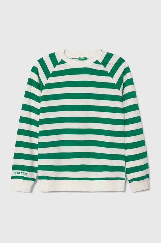 United Colors of Benetton gyerek melegítőfelső pamutból pamut zöld 36PLC10DE.G.SEASONAL