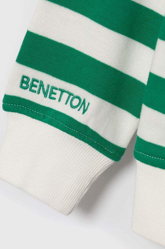 Fiú United Colors of Benetton gyerek melegítőfelső pamutból 36PLC10DE.G.SEASONAL zöld