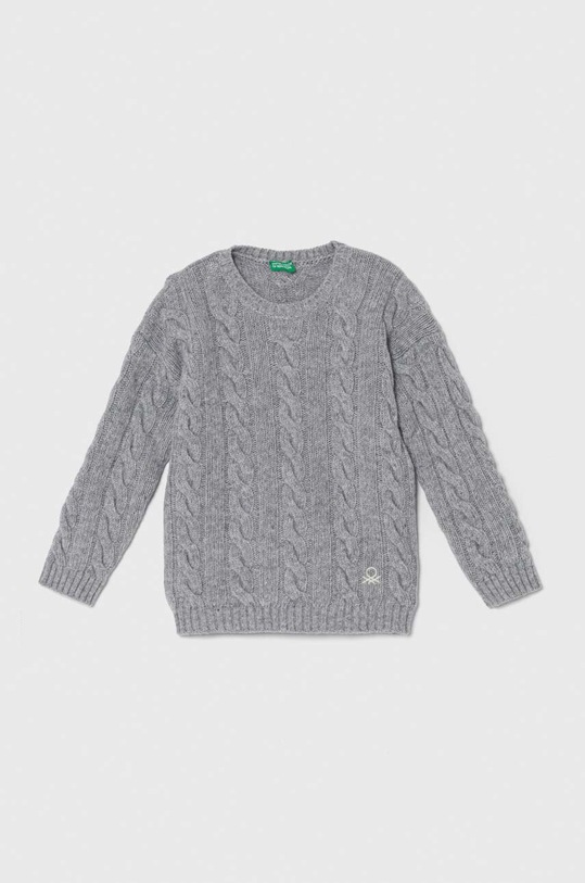 Detský vlnený sveter United Colors of Benetton vlna sivá 1344G100H.P.SEASONAL