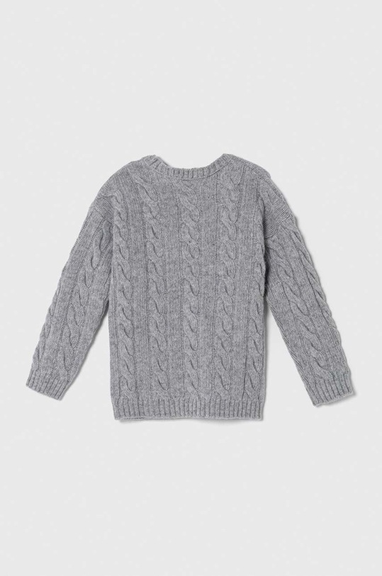 Detský vlnený sveter United Colors of Benetton 1344G100H.P.SEASONAL sivá AW23