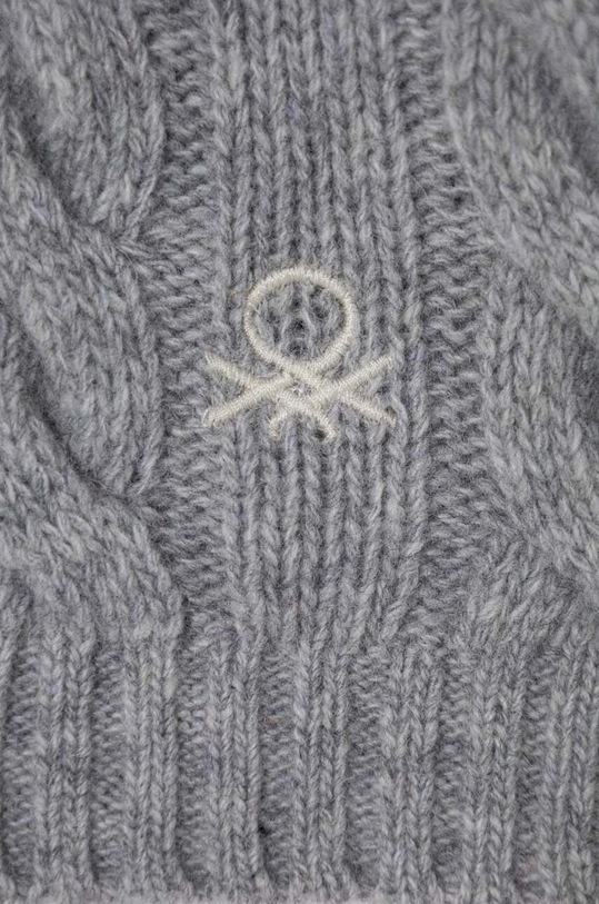 Chlapec Detský vlnený sveter United Colors of Benetton 1344G100H.P.SEASONAL sivá