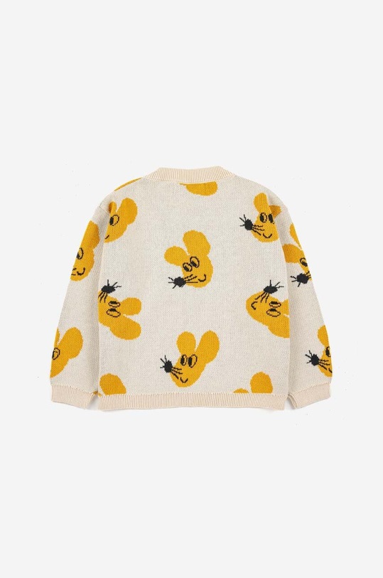 CHLAPEC Dětský bavlněný kardigan Bobo Choses 223AB090 béžová