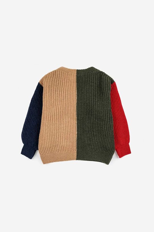 Chłopiec Bobo Choses kardigan z domieszka wełny niemowlęcy 223AB093 multicolor