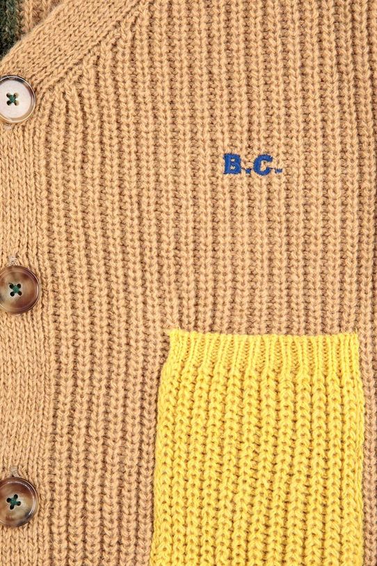 Bobo Choses kardigan z domieszka wełny niemowlęcy multicolor 223AB093