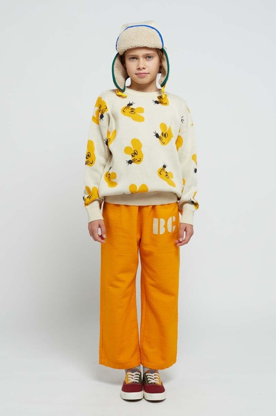 Dětský bavlněný svetr Bobo Choses bílá 223AC111