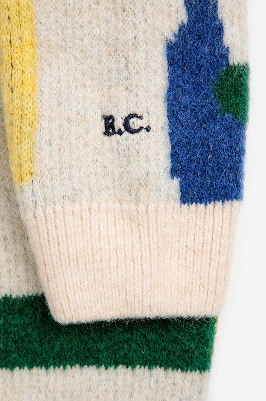 Детский свитер с примесью шерсти Bobo Choses бежевый 223FC016