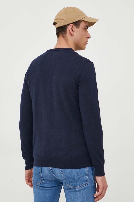 Odzież Guess sweter z domieszką jedwabiu M3YR03.Z3052 granatowy