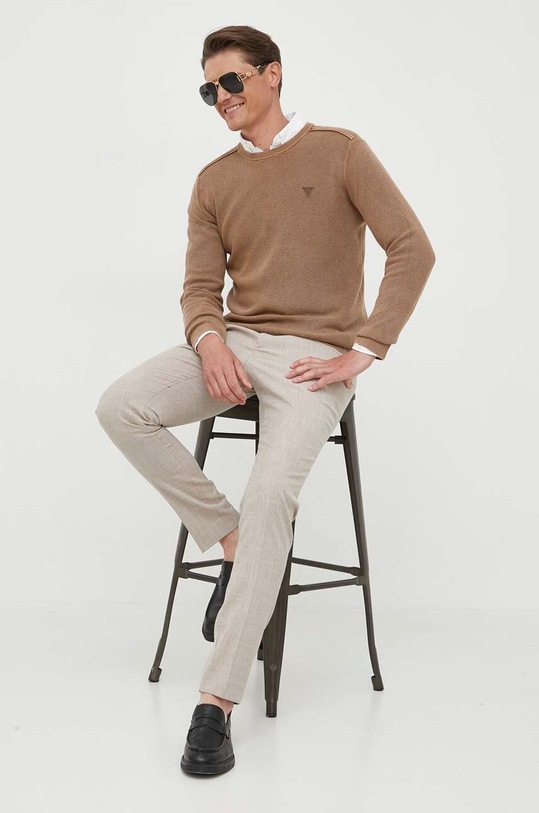 Guess sweter M3YR11.Z2BB0 brązowy AW23