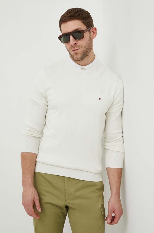 Tommy Hilfiger sweter beżowy MW0MW21316