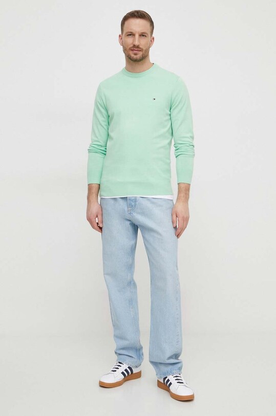 Tommy Hilfiger maglione MW0MW21316 verde SS24