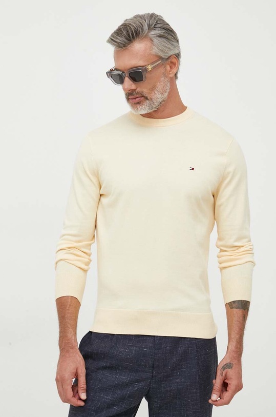 Tommy Hilfiger sweter pozostałe żółty MW0MW21316
