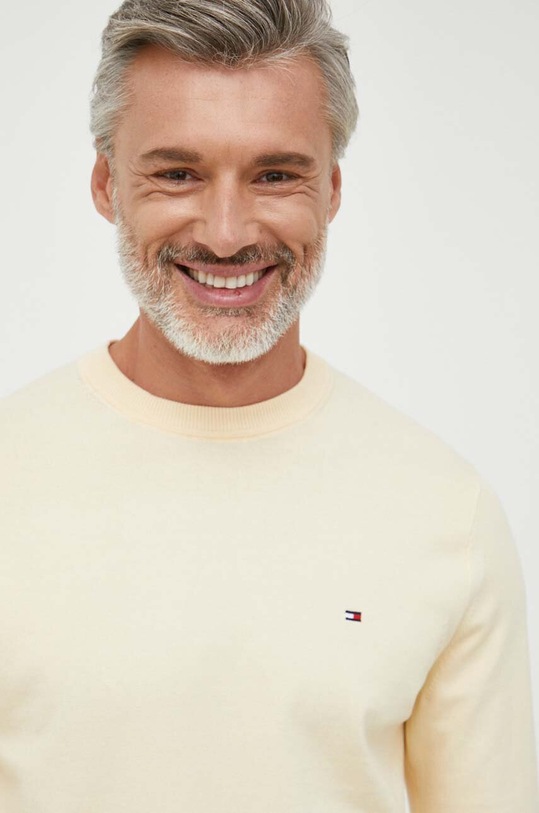 Tommy Hilfiger sweter żółty MW0MW21316